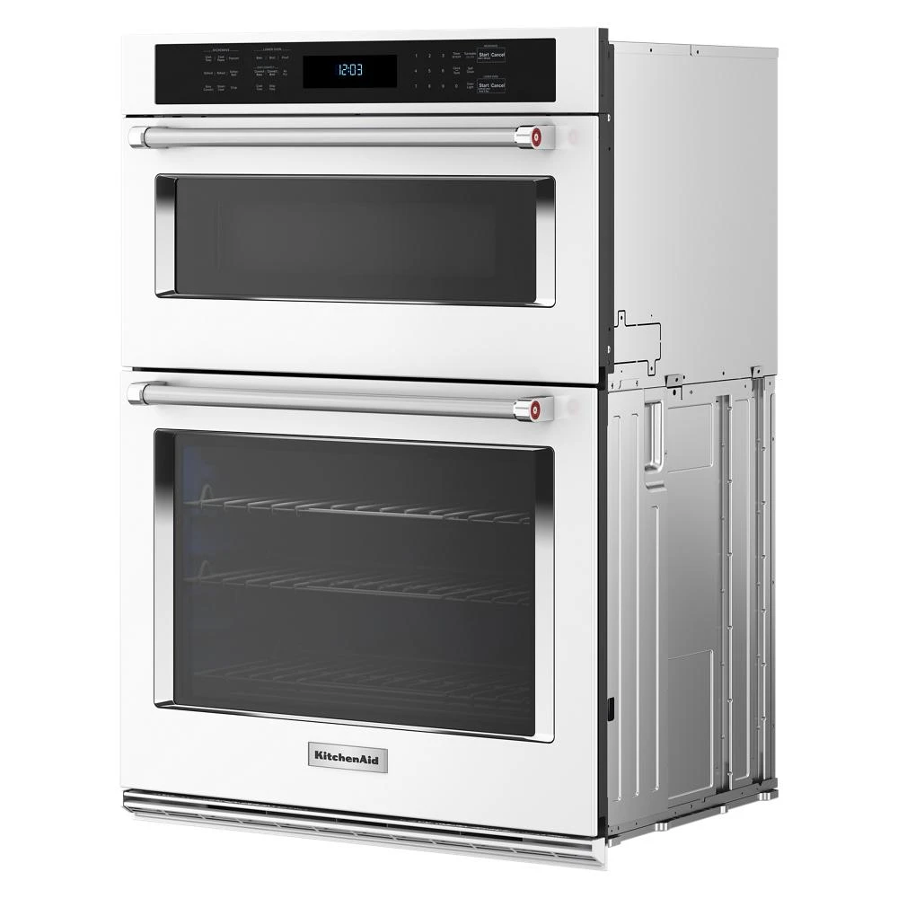 30" Combination Microwave Wall Ovens with Air Fry Mode. KOEC530PWH