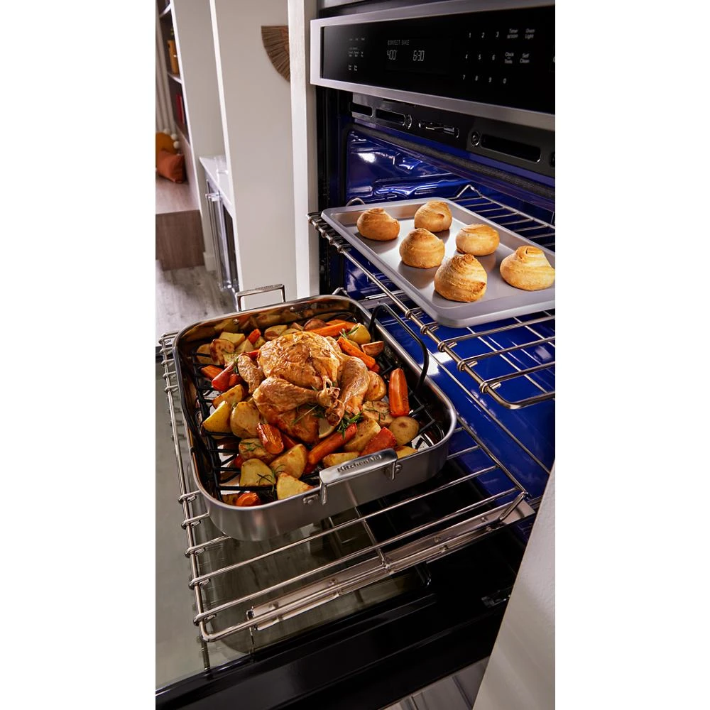 30" Combination Microwave Wall Ovens with Air Fry Mode. KOEC530PWH