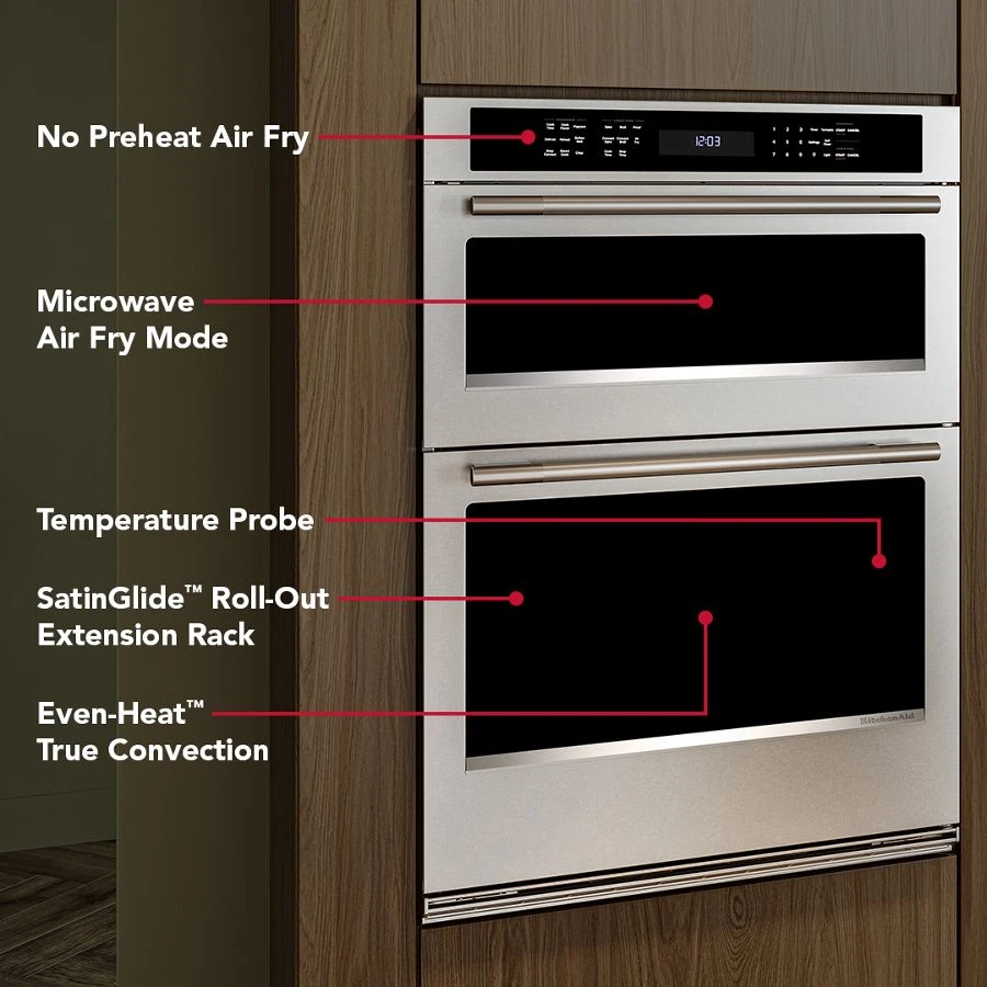 30-inch Electric Combo Wall Oven with No Preheat Air Fry Mode - PrintShield™ Finish KOEC530SPS