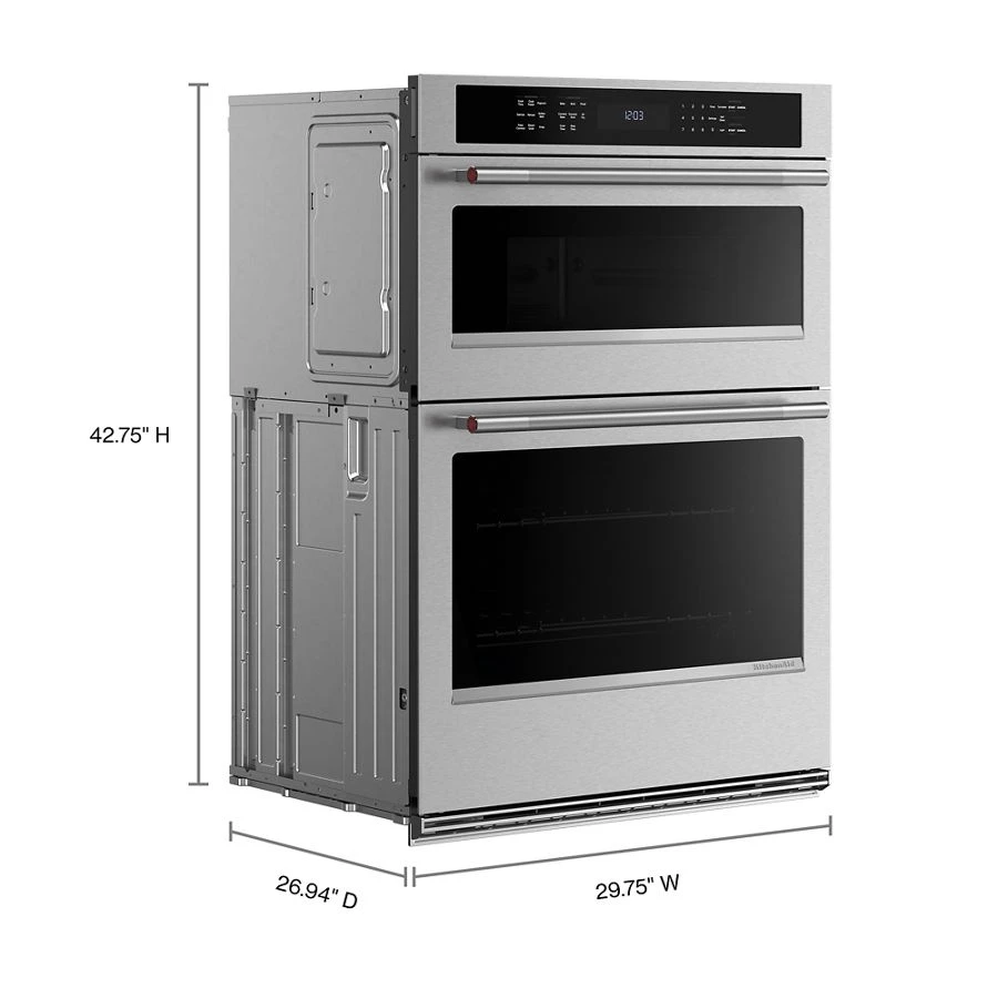 30-inch Electric Combo Wall Oven with No Preheat Air Fry Mode - PrintShield™ Finish KOEC530SPS