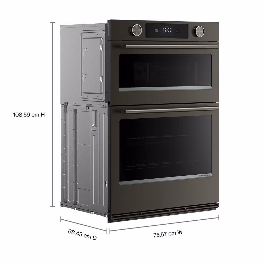 30" Double Combination Smart Electric Wall Oven (6.4 cu. ft. total) KOEC930SBE