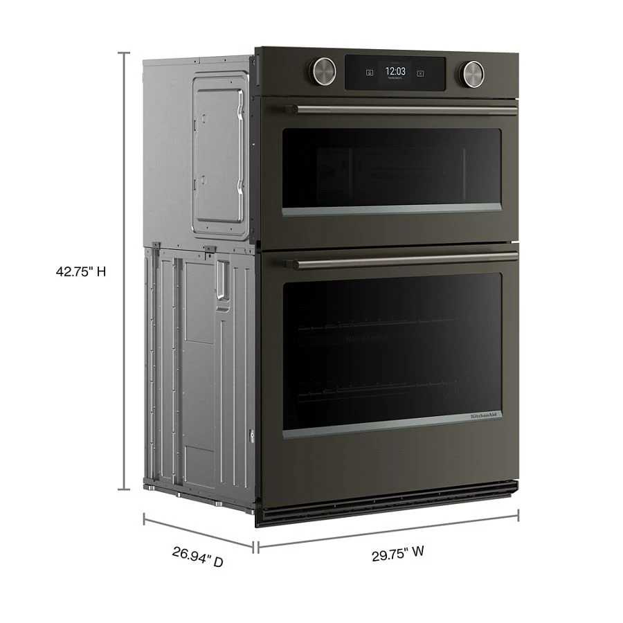30" Double Combination Smart Electric Wall Oven (6.4 cu. ft. total) KOEC930SBE
