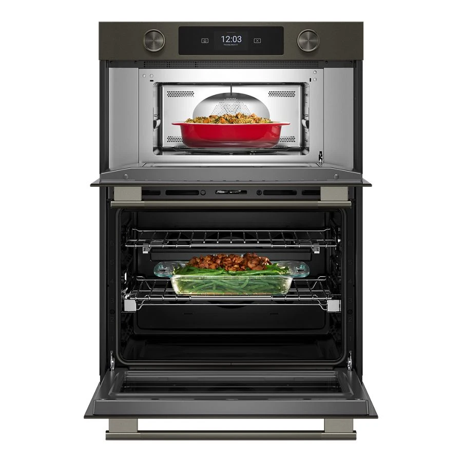 30" Double Combination Smart Electric Wall Oven (6.4 cu. ft. total) KOEC930SBE