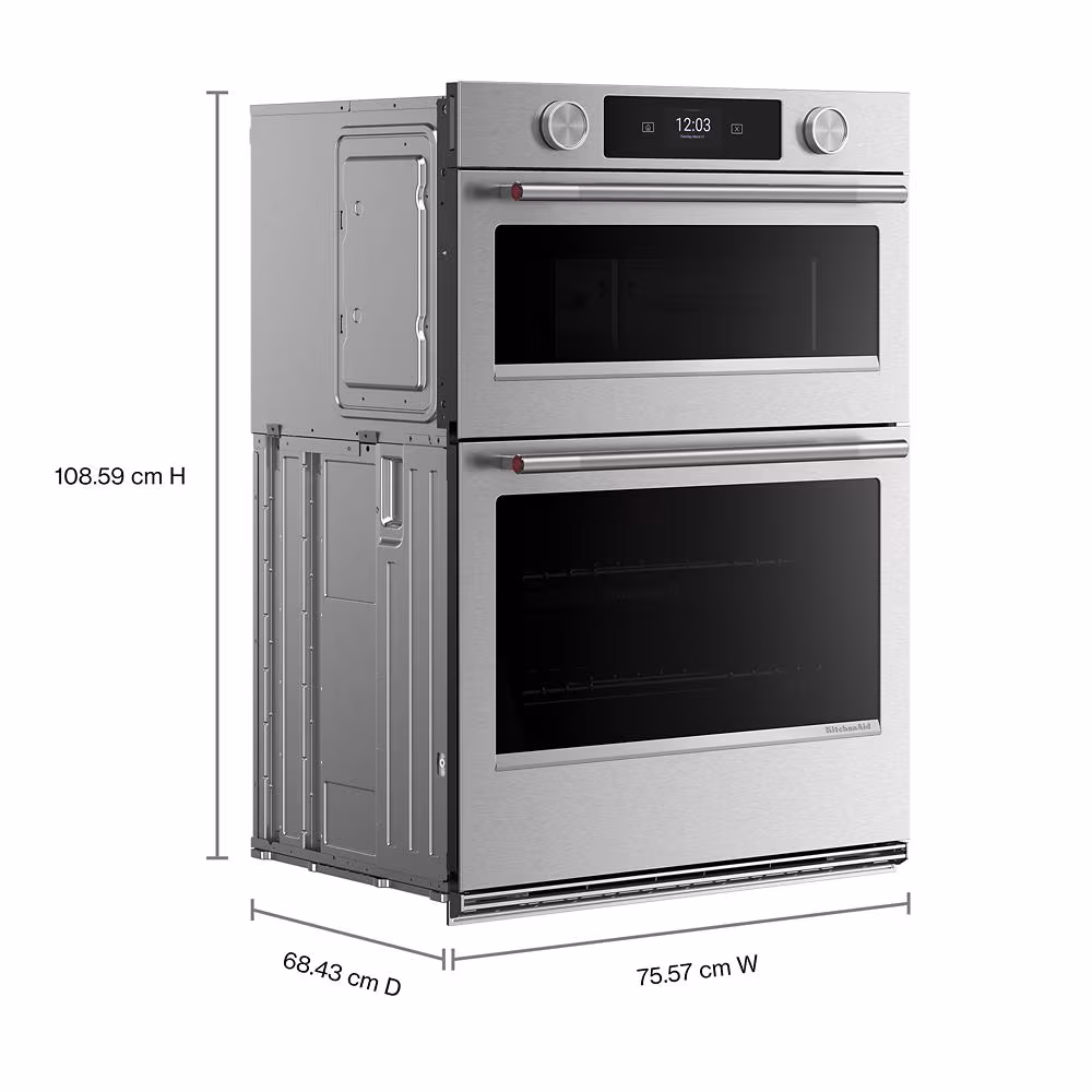 30-inch Smart Electric Combo Wall Oven with Intelligent Cooking Camera - PrintShield™ Finish KOEC930SPS