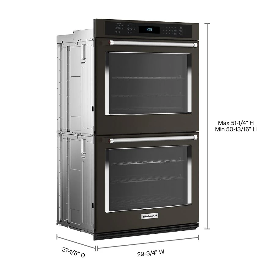 Kitchenaid® 30" Double Wall Ovens With Air Fry Mode KOED530PBS