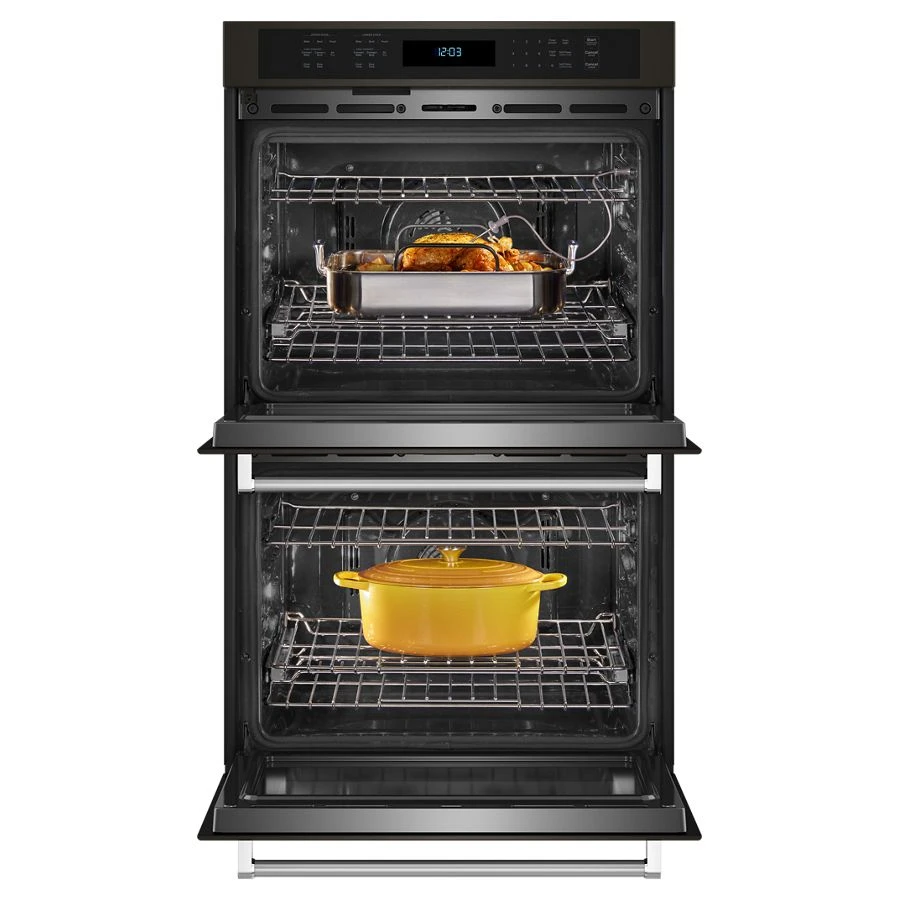 Kitchenaid® 30" Double Wall Ovens With Air Fry Mode KOED530PBS