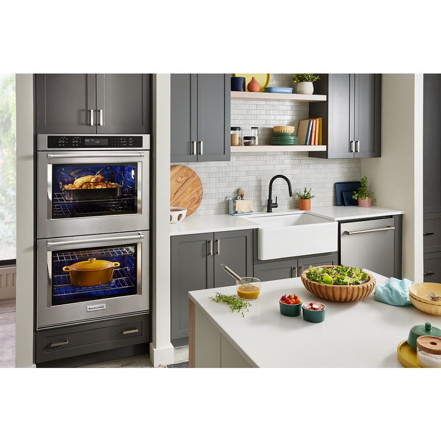 30" Double Wall Ovens with Air Fry Mode KOED530PSS