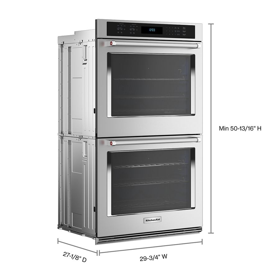 30" Double Wall Ovens with Air Fry Mode KOED530PSS