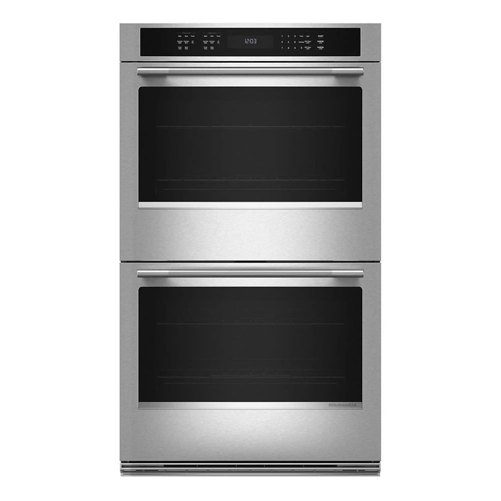30-inch Electric Double Wall Oven with No Preheat Air Fry Mode - PrintShield™ Finish KOED530SPS