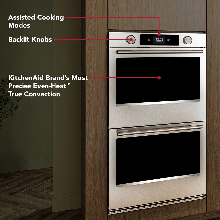 30-inch Smart Electric Double Wall Oven With Assisted Cooking Modes - Printshield™ Finish KOED630SPS