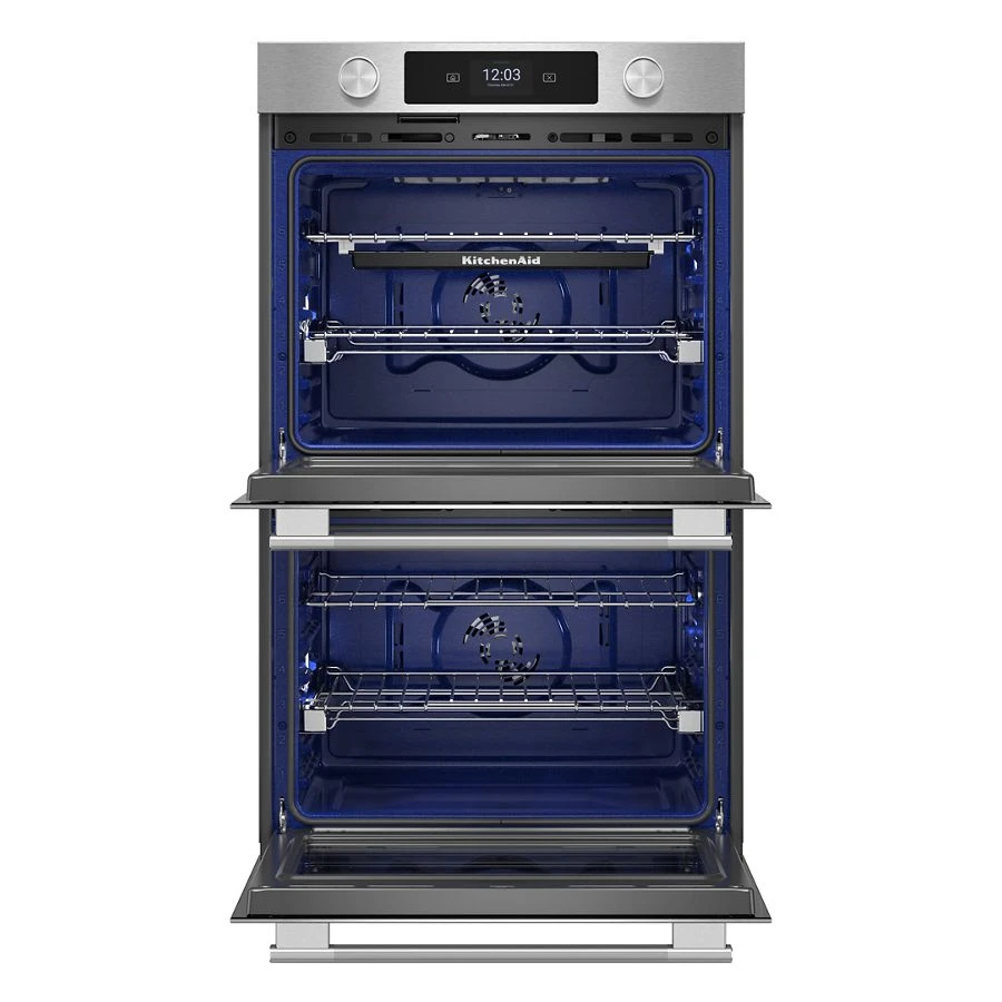 27-inch Smart Electric Double Wall Oven with Assisted Cooking Modes - PrintShield™ Finish KOED727SPS