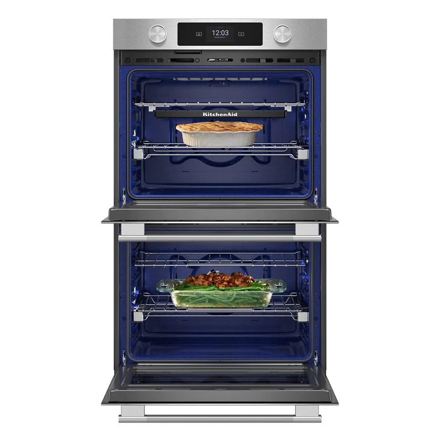 27-inch Smart Electric Double Wall Oven with Assisted Cooking Modes - PrintShield™ Finish KOED727SPS