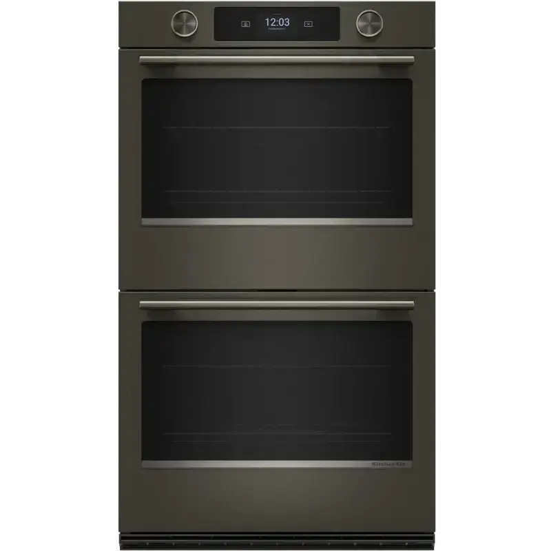 30-inch Smart Electric Double Wall Oven with Assisted Cooking Modes - Black Ore KOED730SBE