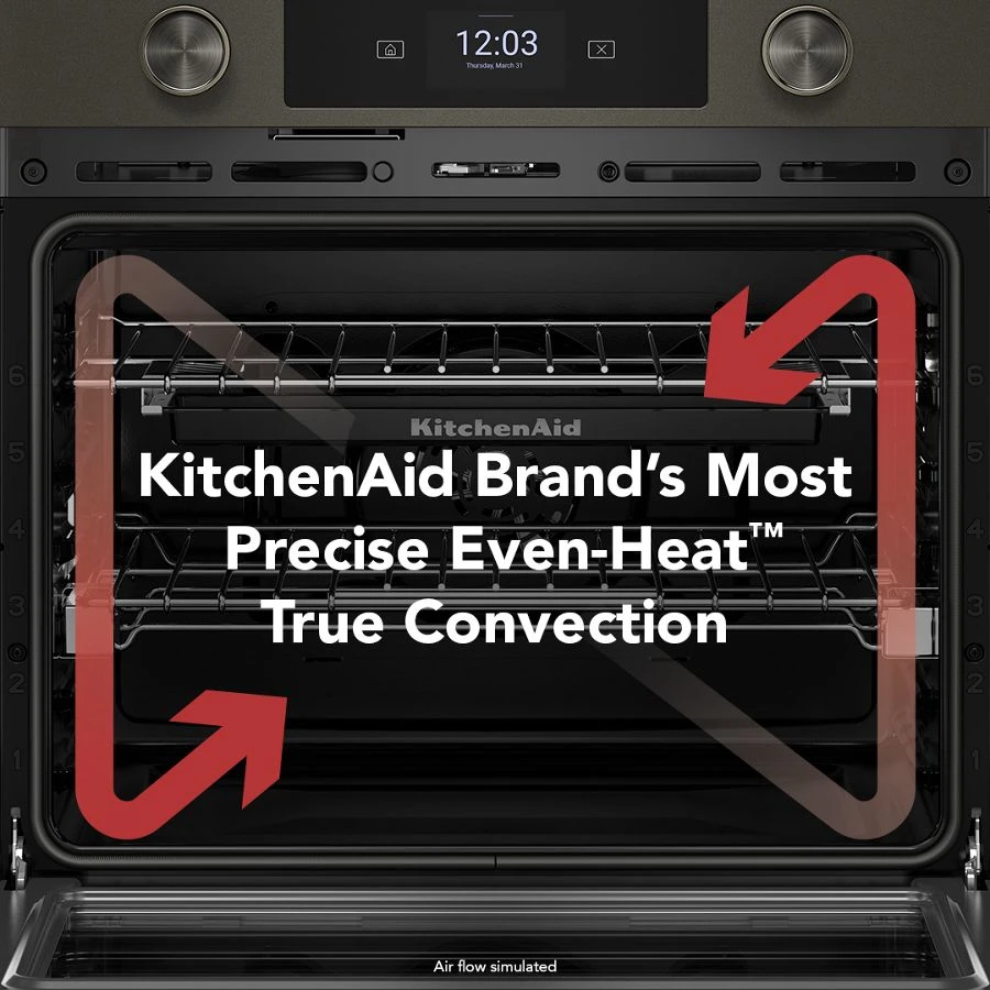 30-inch Smart Electric Double Wall Oven with Assisted Cooking Modes - Black Ore KOED730SBE