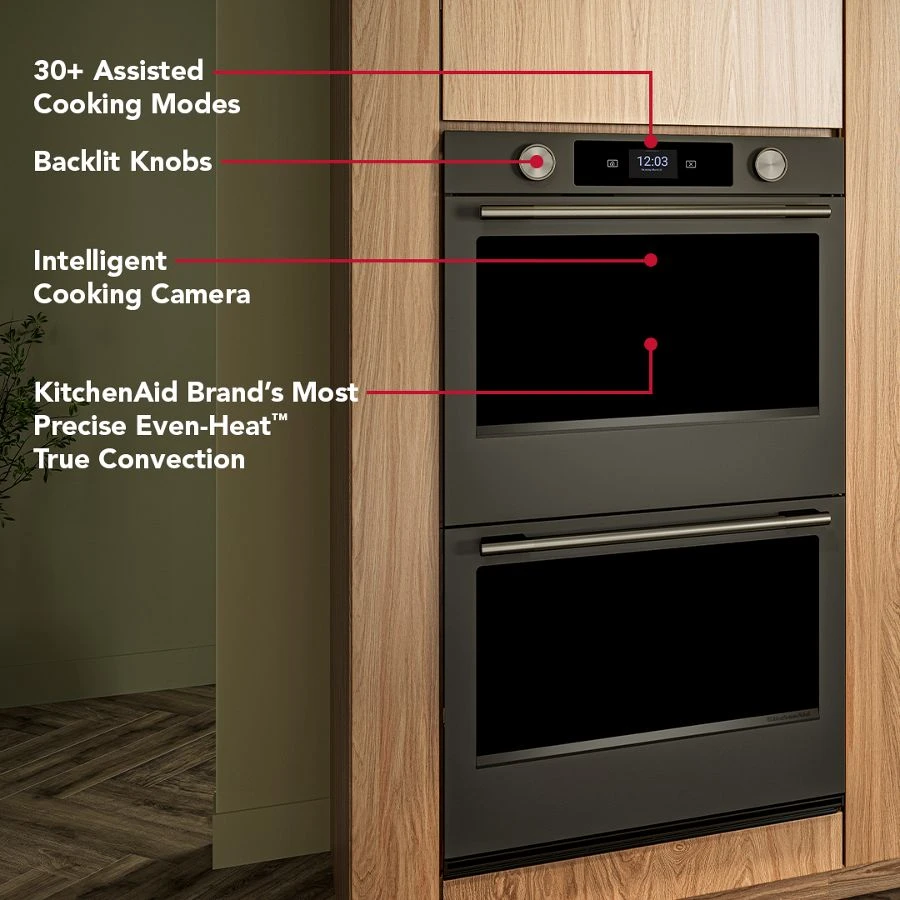 900 Series Double Wall Oven with In-Oven Camera KOED930SBE