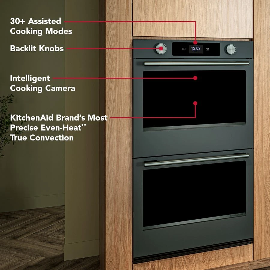 900 Series Double Wall Oven with In-Oven Camera KOED930SJP
