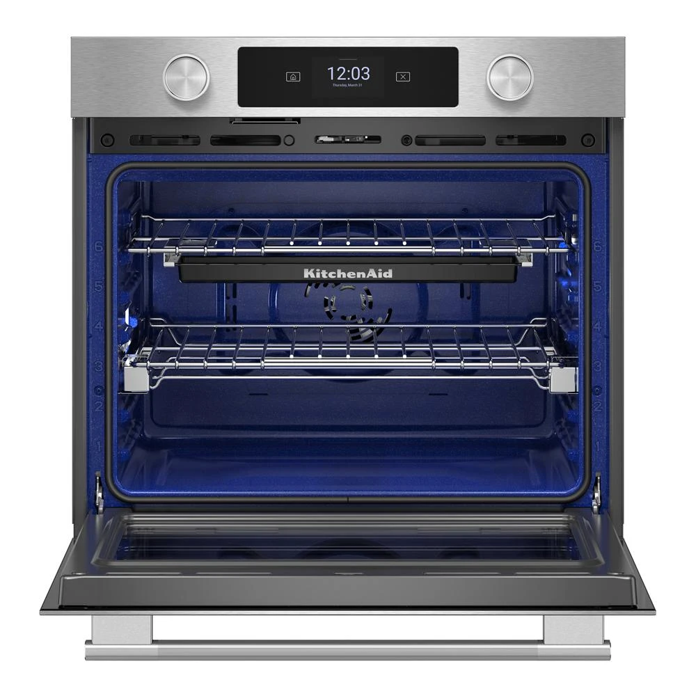 27-inch Smart Electric Single Wall Oven with Assisted Cooking Modes - PrintShield™ Finish KOES727SPS