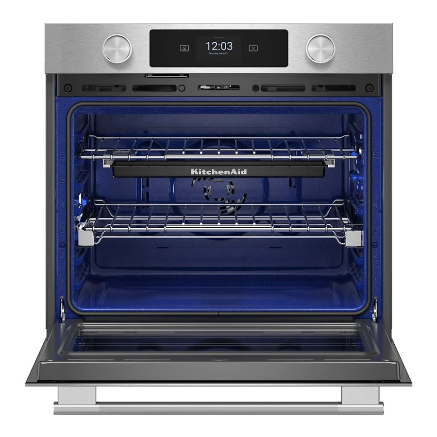 27-inch Smart Electric Single Wall Oven with Assisted Cooking Modes - PrintShield™ Finish KOES727SPS