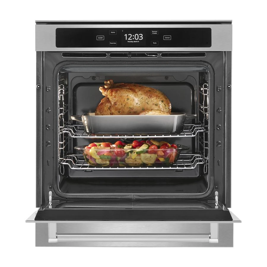 24" Smart Single Wall Oven With True Convection KOSC504PPS