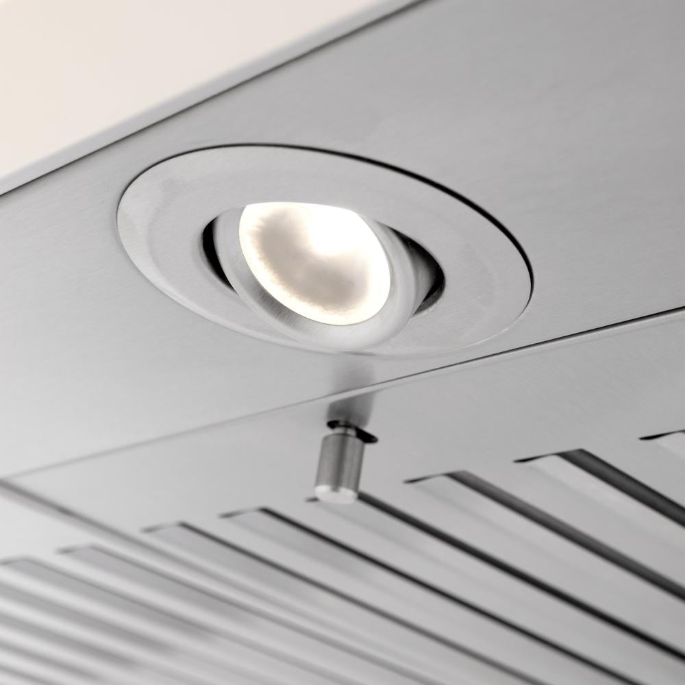 36"Ducted Vent Wooden Convertible Vent Wall Mount Range Hood in Cottage White KPTT36