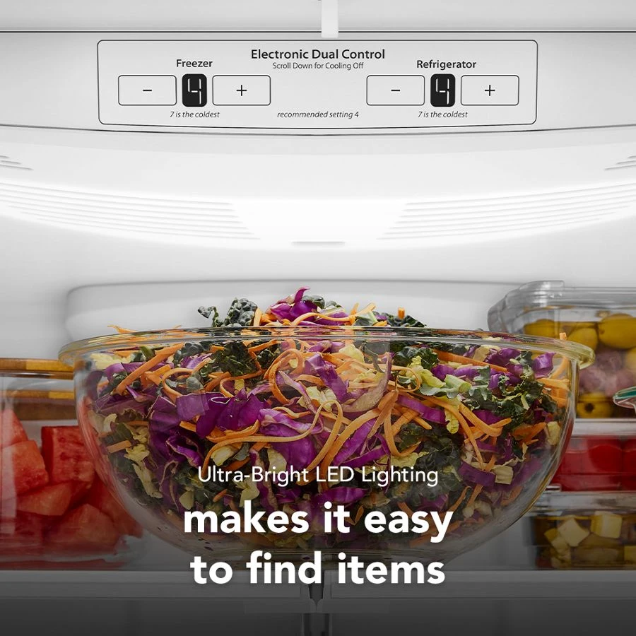 19 Cu. Ft. 30-Inch Standard-Depth Bottom Mount Refrigerator with Left Door Swing KRBL130SPS