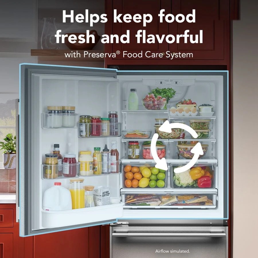 19 Cu. Ft. 30-Inch Standard-Depth Bottom Mount Refrigerator with Left Door Swing KRBL130SPS