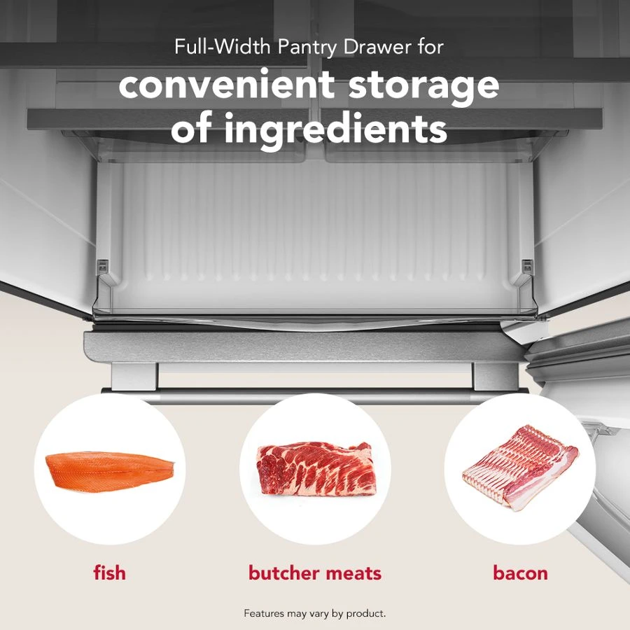 22 Cu. Ft. 33-Inch Standard-Depth Bottom Mount Refrigerator with Left Door Swing KRBL133SPS