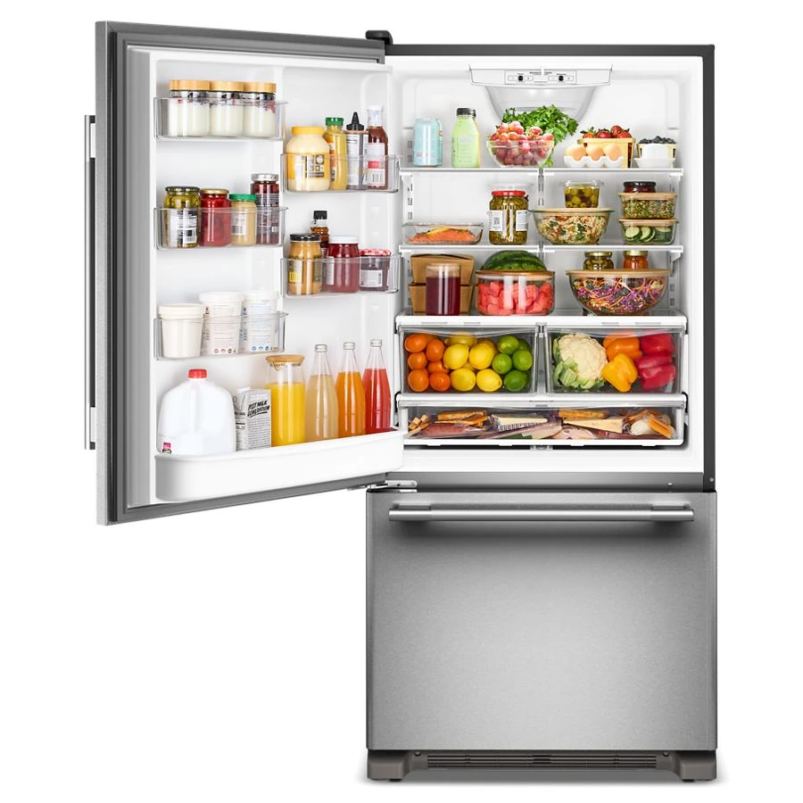 22 Cu. Ft. 33-Inch Standard-Depth Bottom Mount Refrigerator with Left Door Swing KRBL133SPS