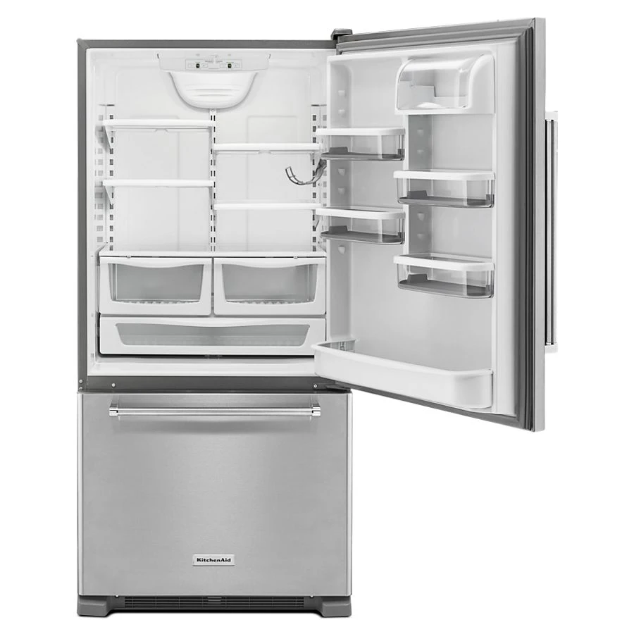 22 cu. ft. 33-Inch Width Full Depth Non Dispense Bottom Mount Refrigerator KRBR102ESS