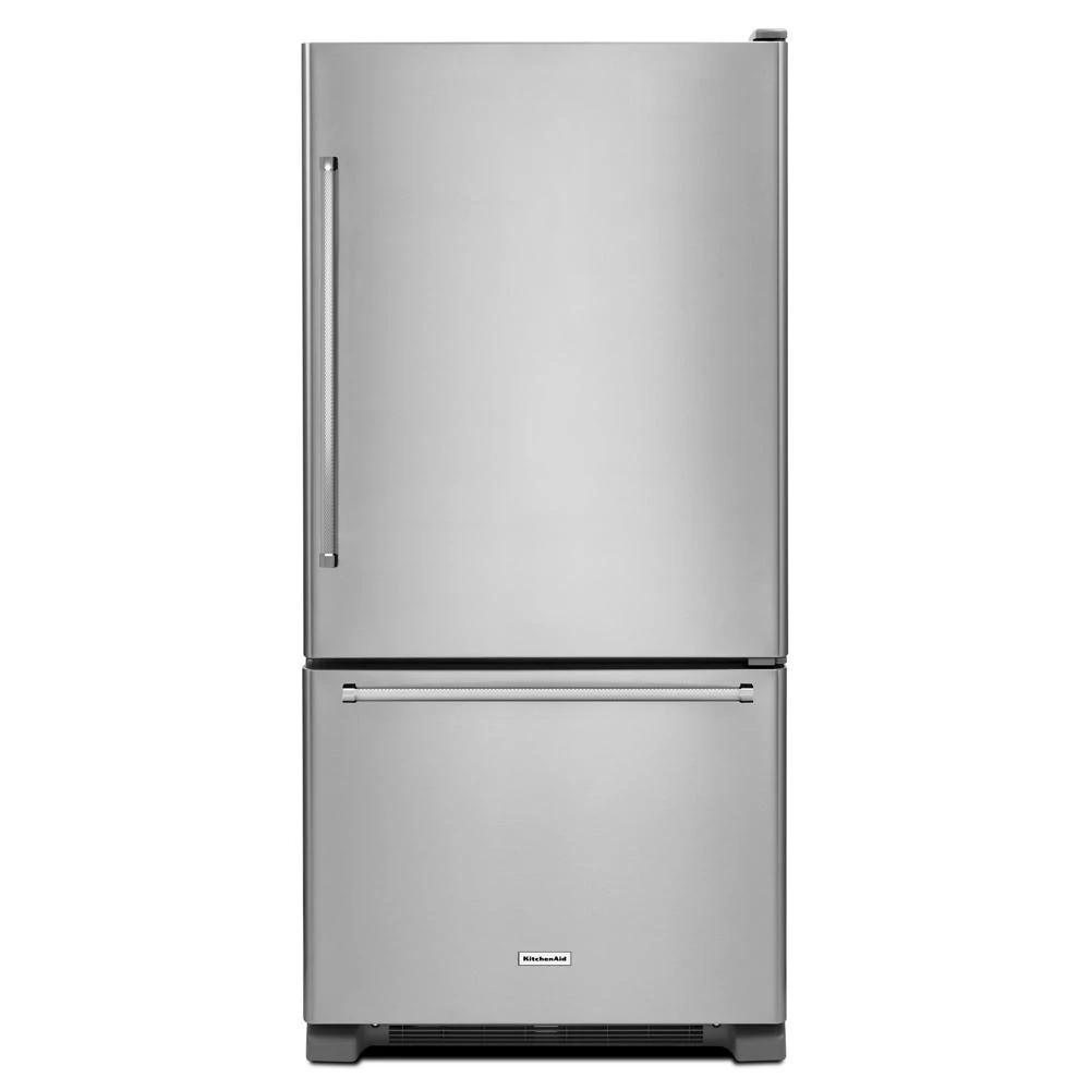19 cu. ft. 30-Inch Width Full Depth Non Dispense Bottom Mount Refrigerator KRBR109ESS