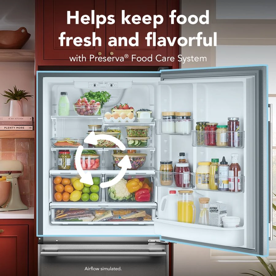 19 Cu. Ft. 30-Inch Standard-Depth Bottom Mount Refrigerator with Right Door Swing KRBR130SPS