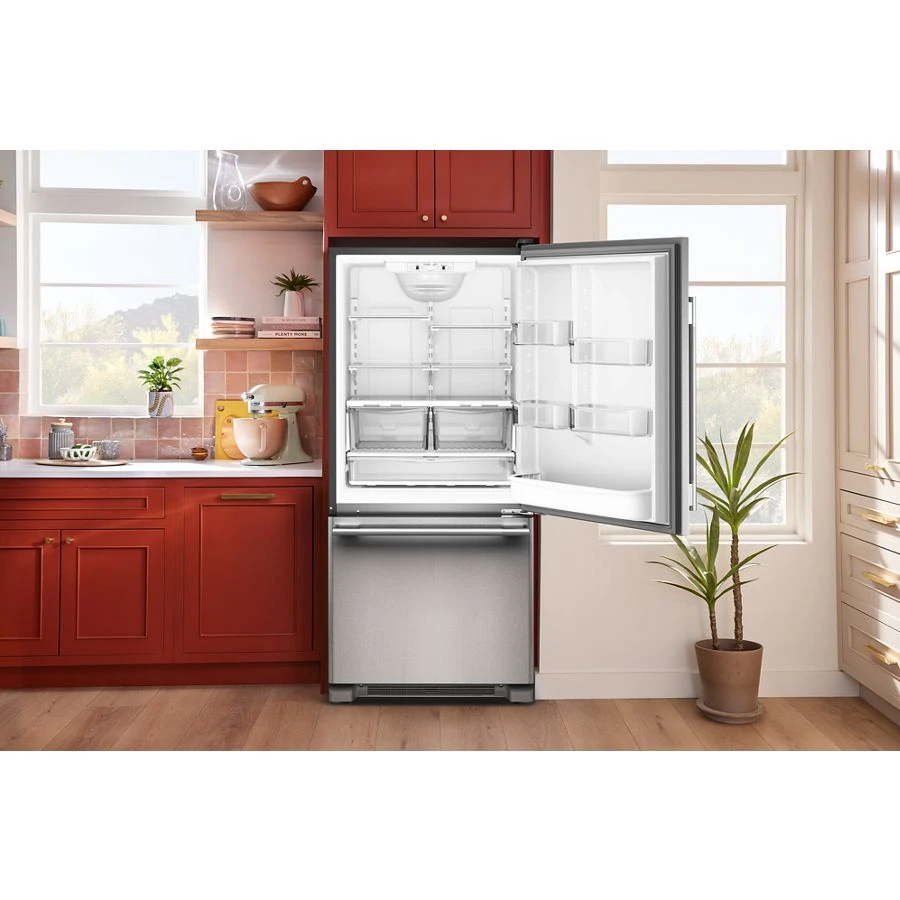 19 Cu. Ft. 30-Inch Standard-Depth Bottom Mount Refrigerator with Right Door Swing KRBR130SPS