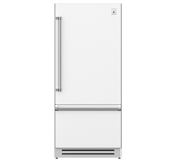 36" Bottom Mount, Bottom Compressor Refrigerator KRBR36WH