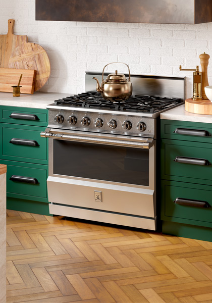 36" 5-Burner Dual Fuel Range KRD365WH