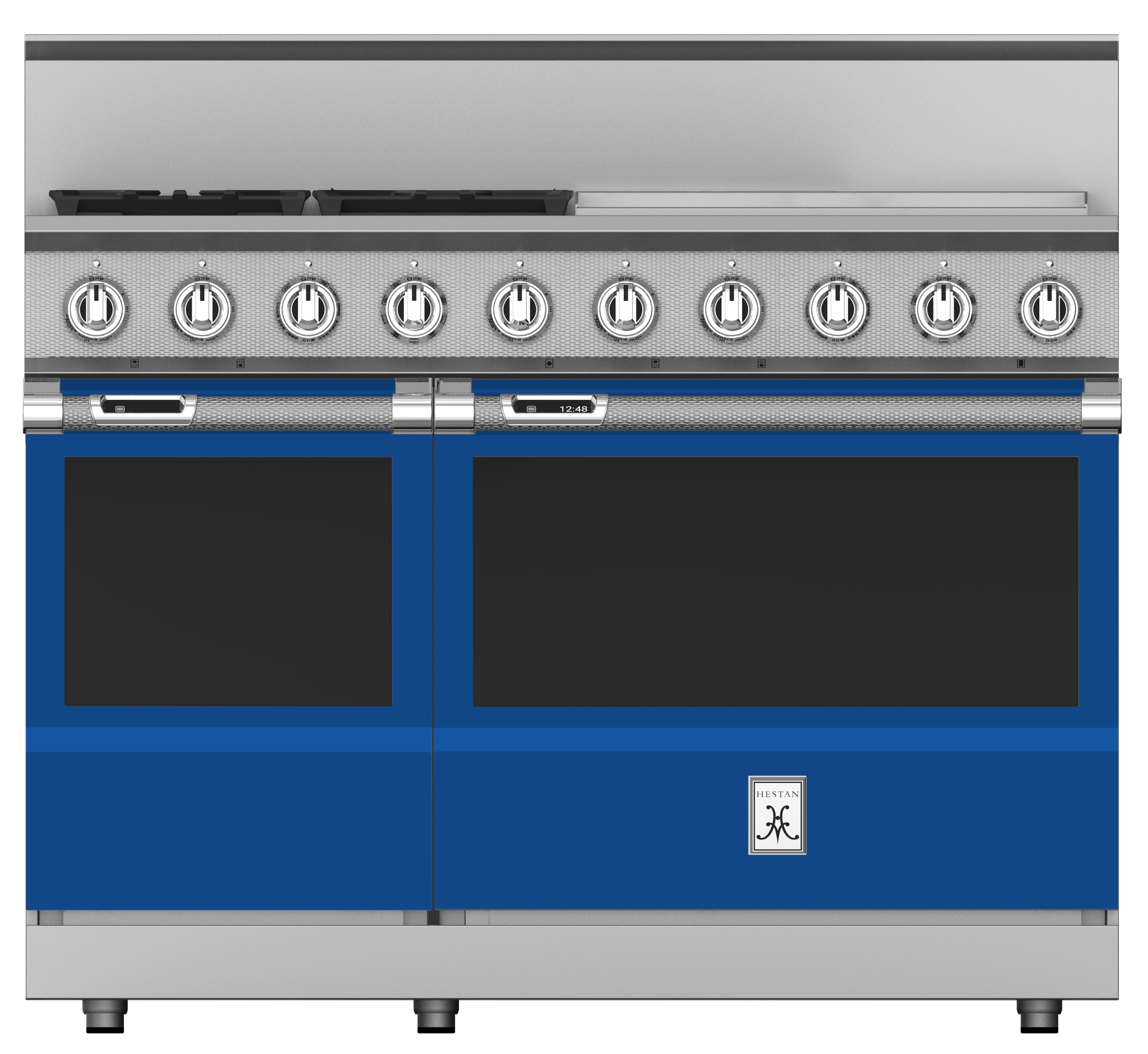 48" 4-Burner Dual Fuel Range with 24" Griddle KRD484GDBU