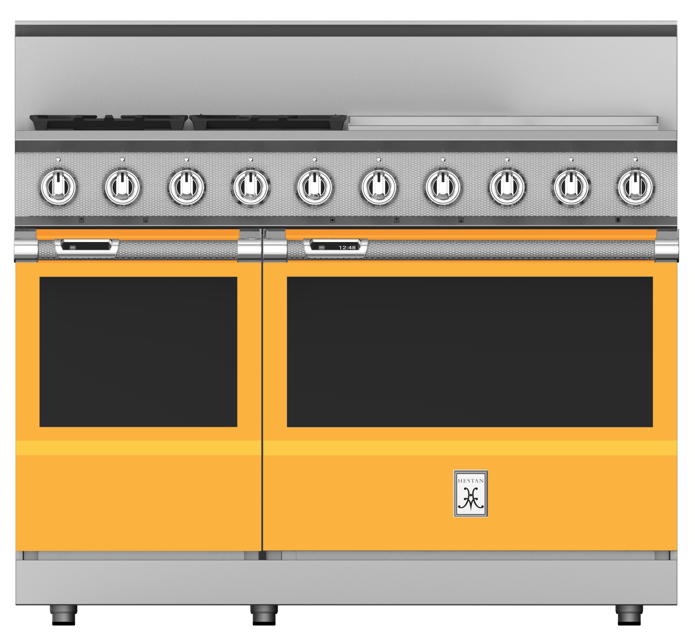 48" 4-Burner Dual Fuel Range with 24" Griddle KRD484GDYW
