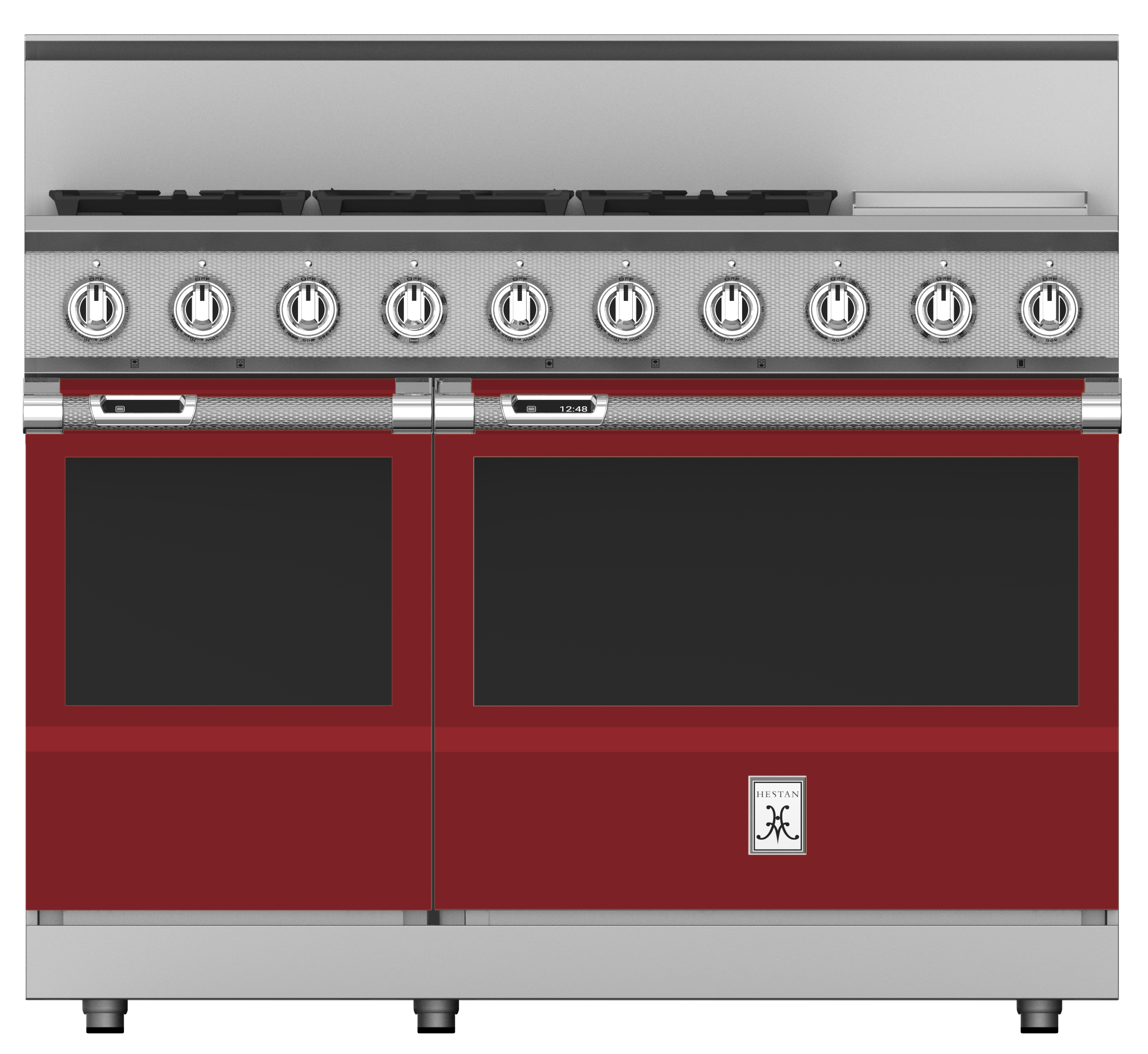 48" 5-Burner Dual Fuel Range with 12" Griddle KRD485GDBG