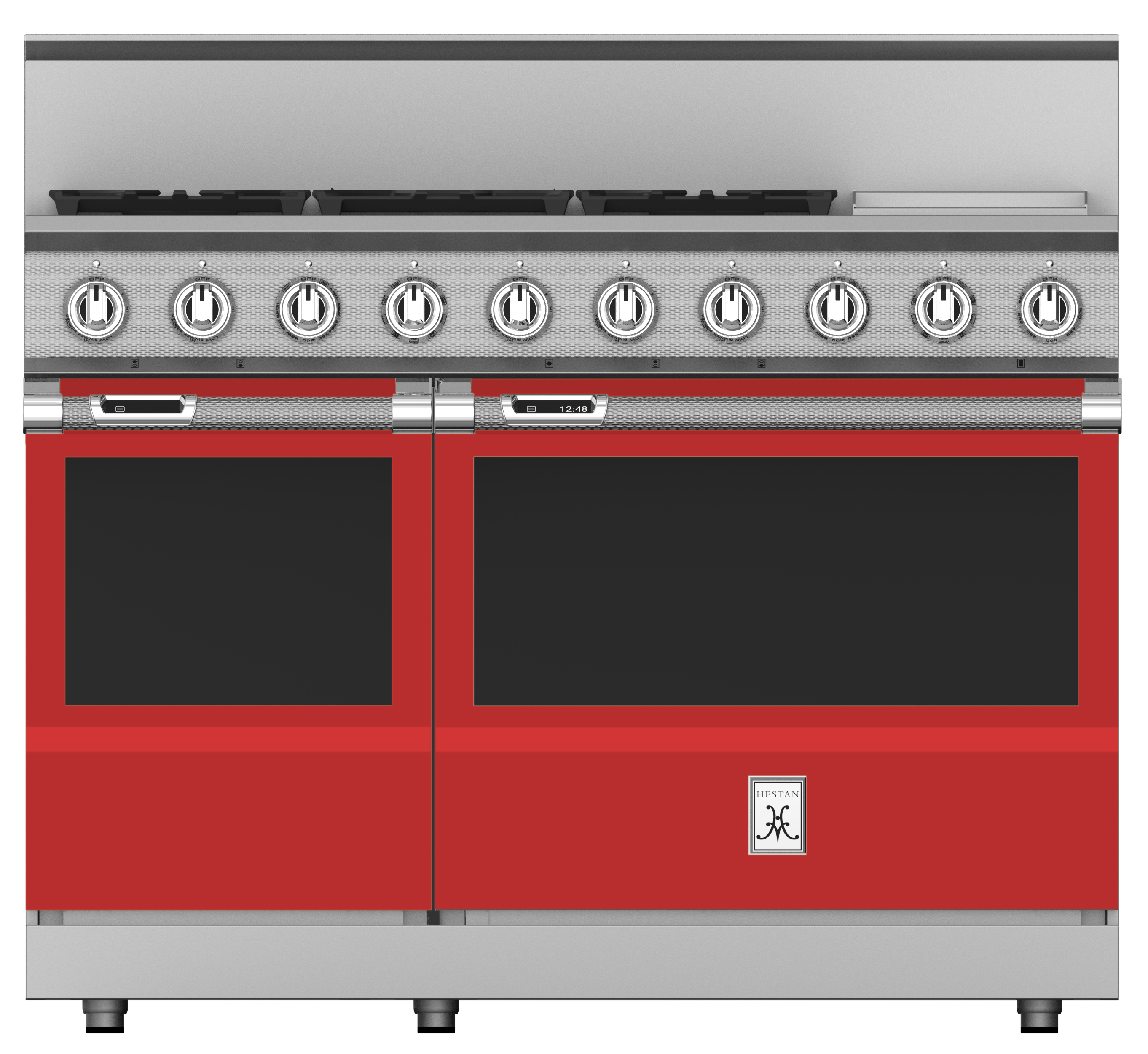 48" 5-Burner Dual Fuel Range with 12" Griddle KRD485GDRD