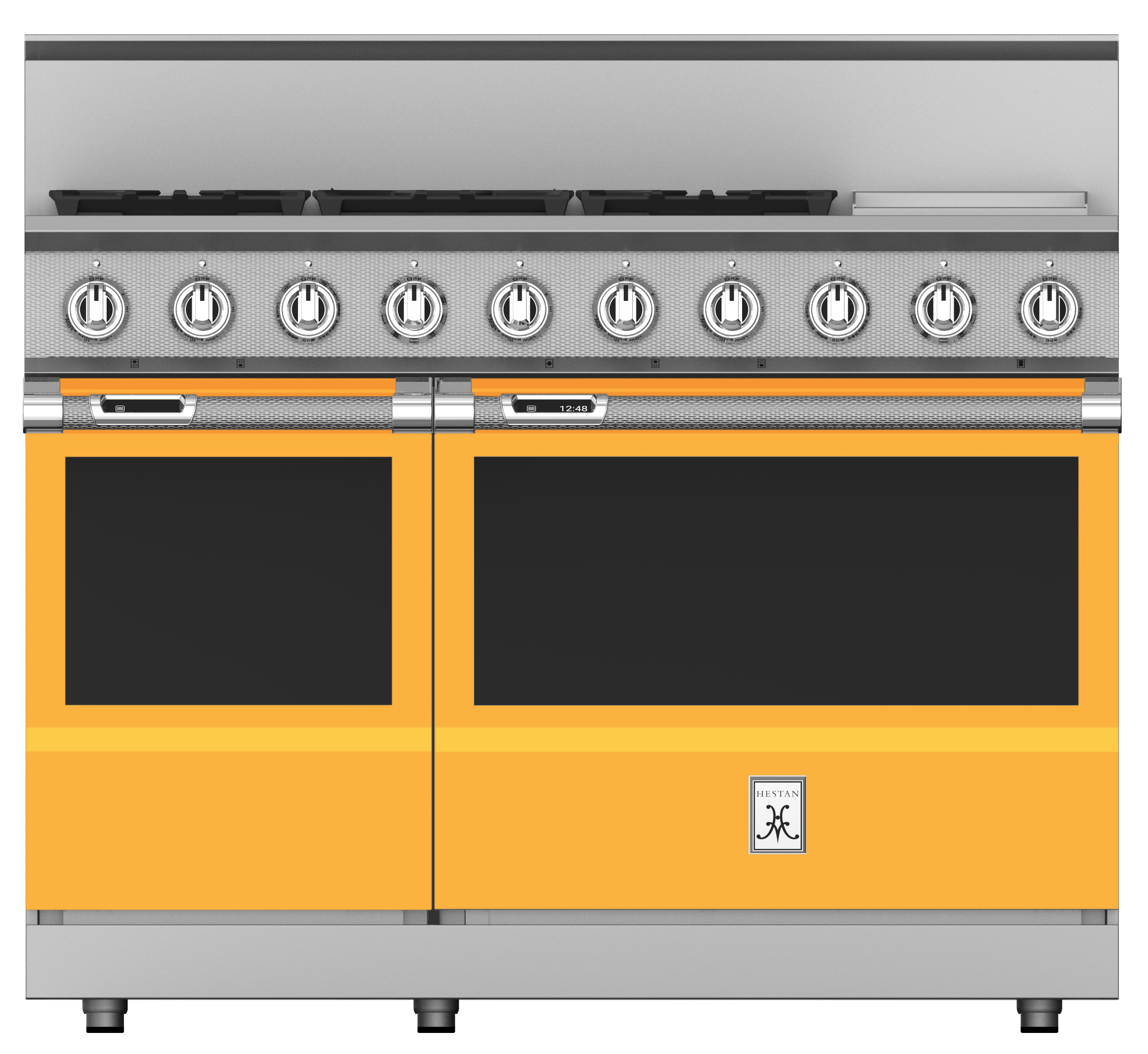 48" 5-Burner Dual Fuel Range with 12" Griddle KRD485GDYW