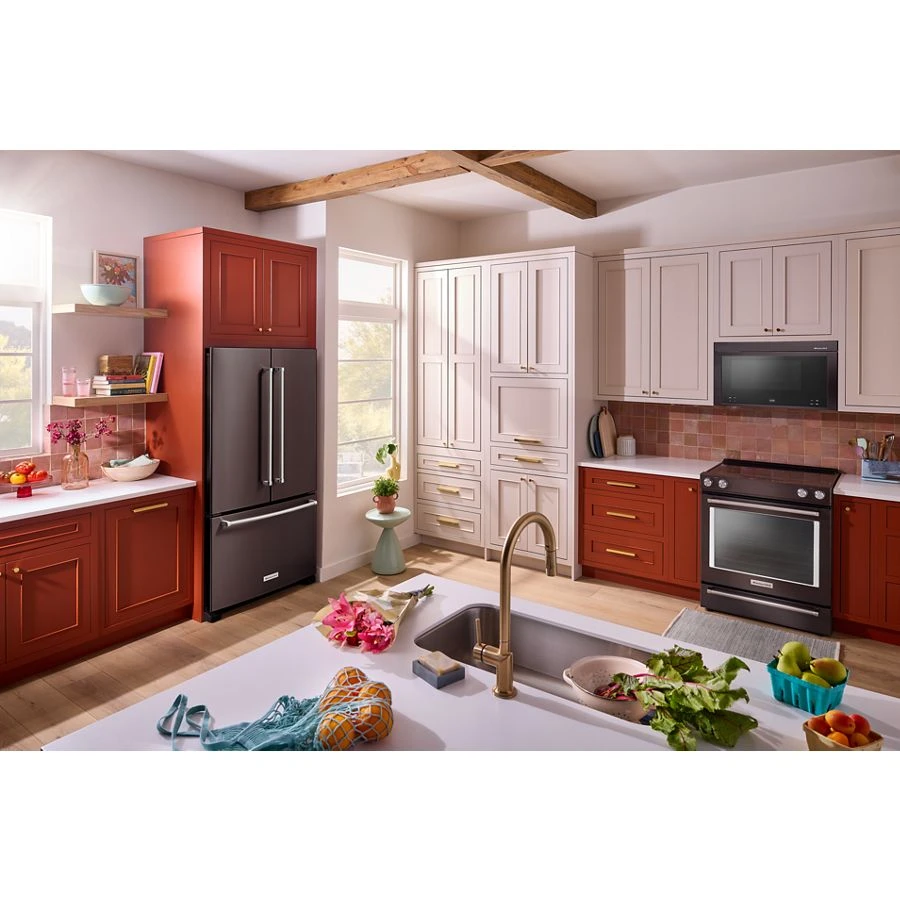 20 Cu. Ft. 36-inch Width Counter-depth French Door Refrigerator With Interior Dispense KRFC136RBS