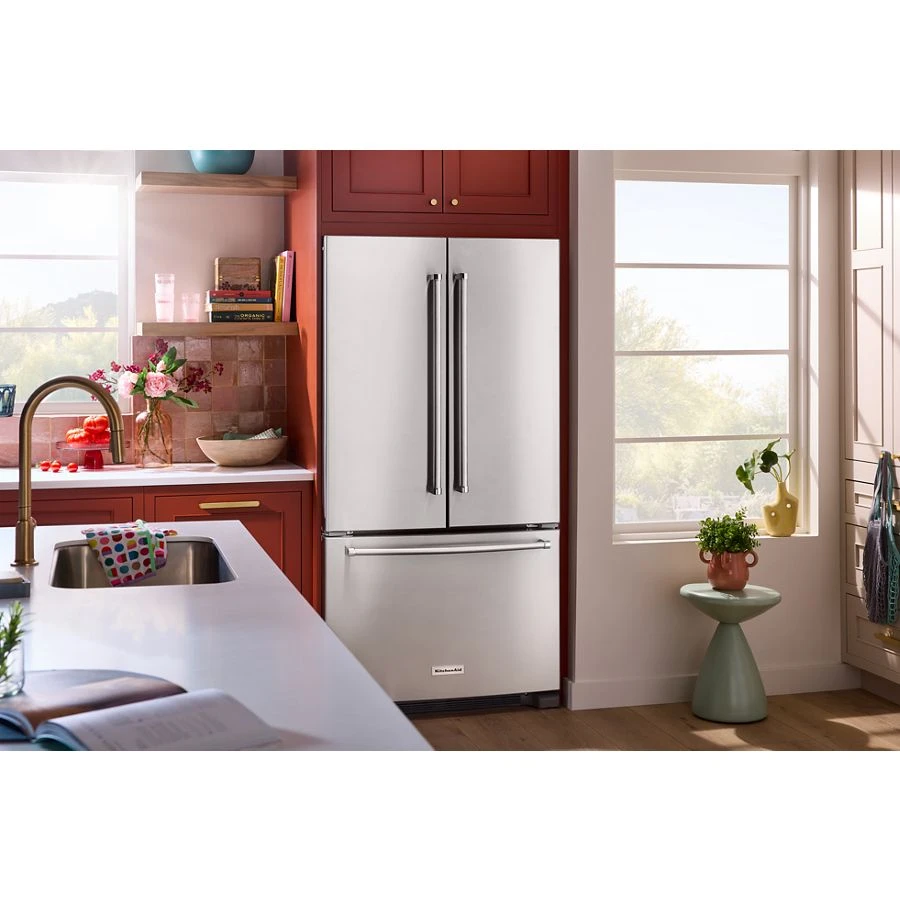 20 cu. ft. 36-Inch Width Counter-Depth French Door Refrigerator with Interior Dispense KRFC136RPS