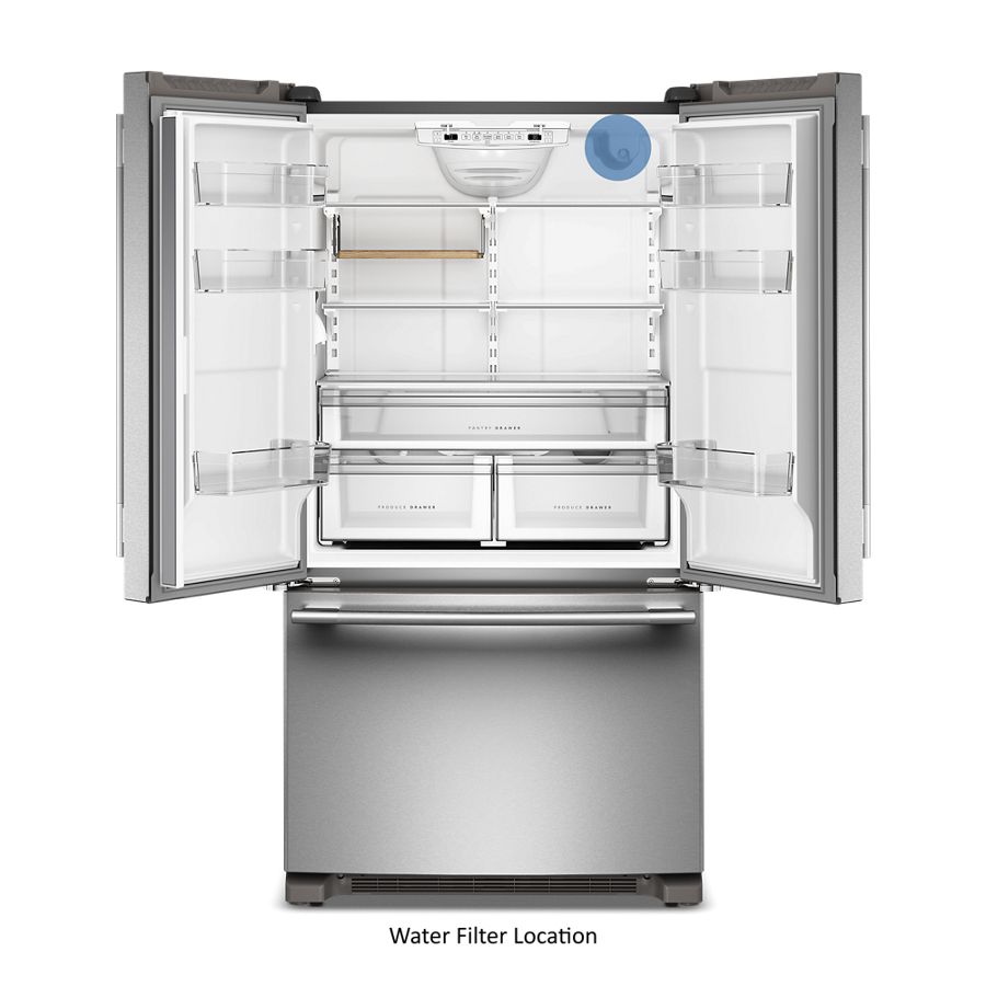 20 Cu. Ft. 36-Inch Counter-Depth French Door Refrigerator with Internal Water Dispenser KRFC136SPS
