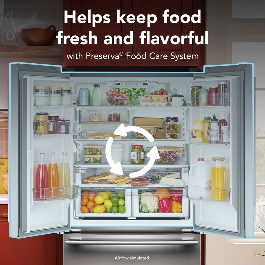 20 Cu. Ft. 36-Inch Counter-Depth French Door Refrigerator with Internal Water Dispenser KRFC136SPS