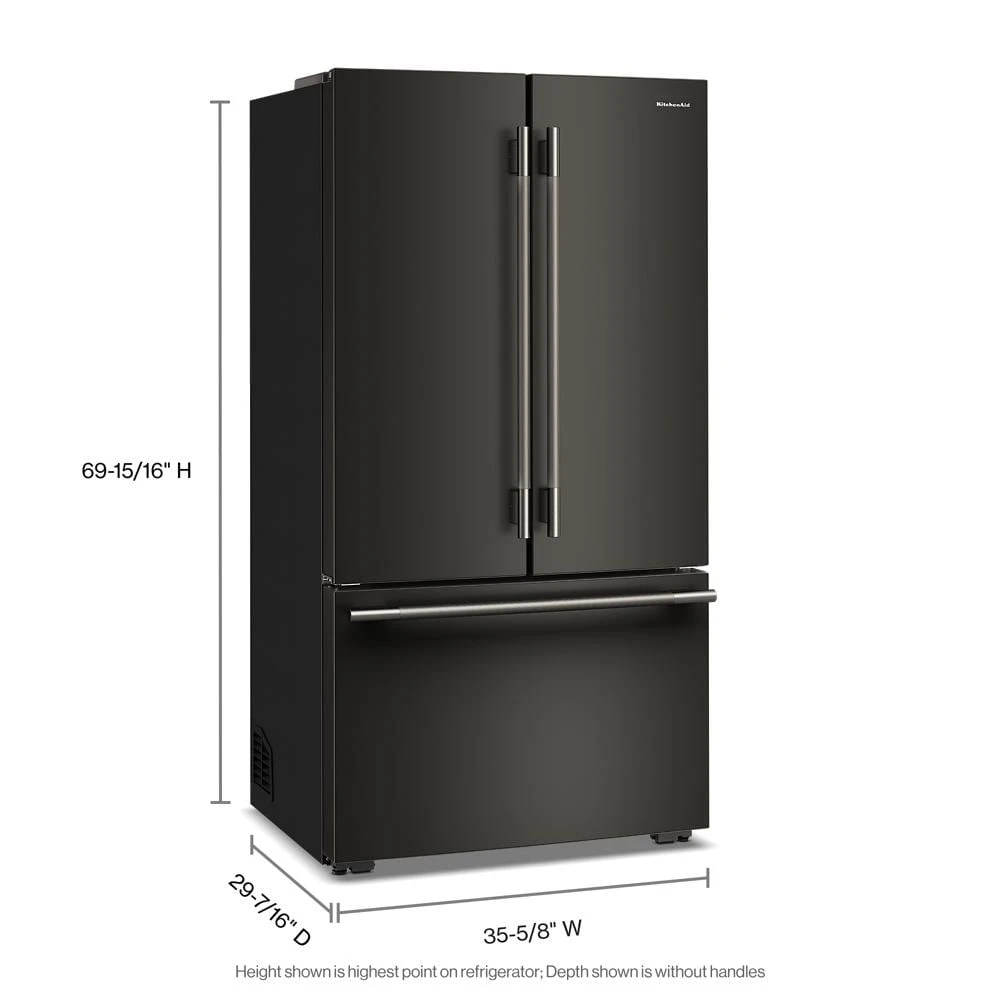 Counter-Depth French Door Refrigerator with Internal Water Dispenser KRFC236SBE