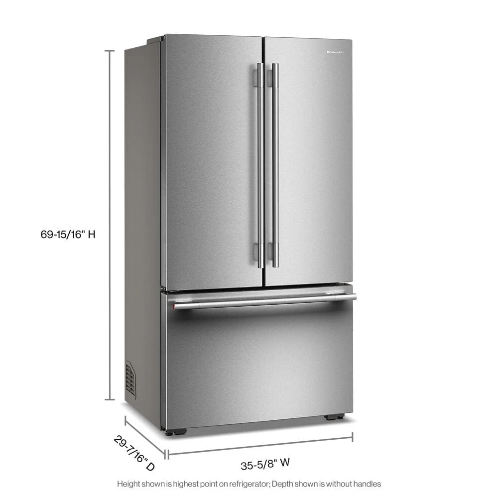 Counter-Depth French Door Refrigerator with Internal Water Dispenser KRFC236SPS