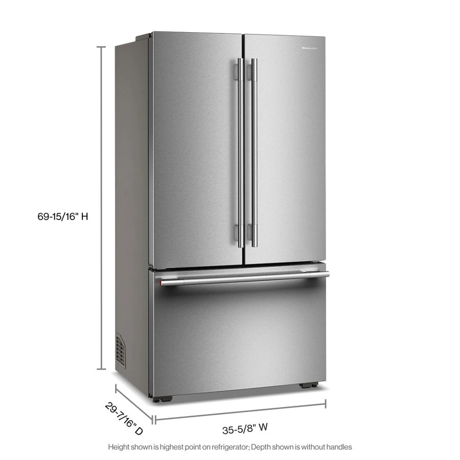 Counter-depth French Door Refrigerator With Internal Water Dispenser KRFC236SPS