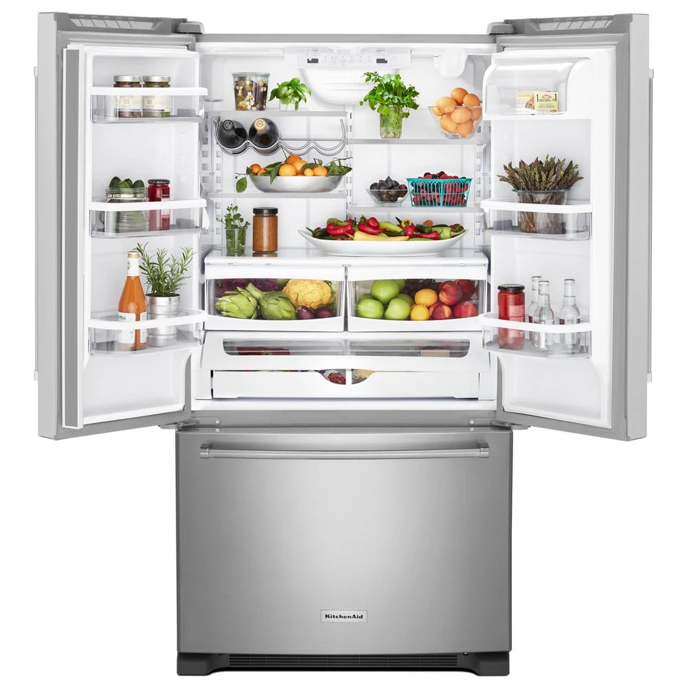 20 cu. ft. 36-Inch Width Counter-Depth French Door Refrigerator with Interior Dispense KRFC300ESS