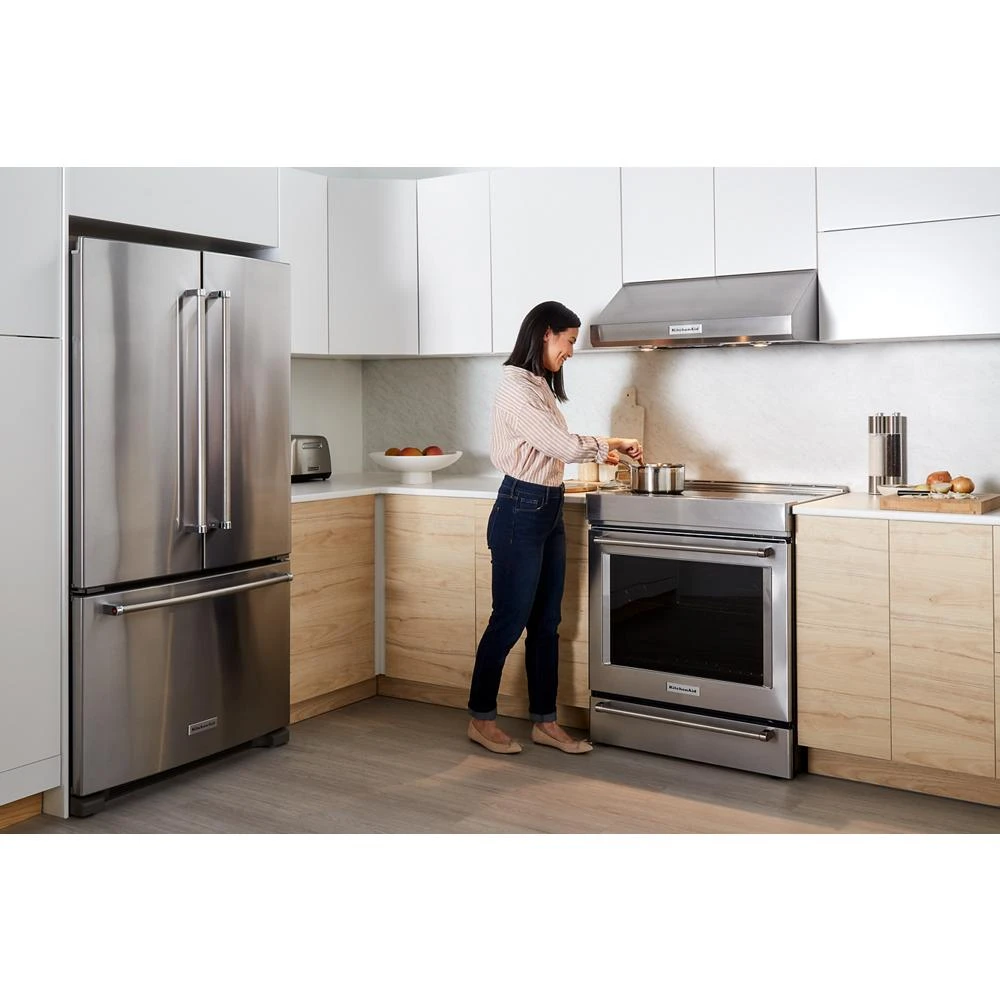 20 cu. ft. 36-Inch Width Counter-Depth French Door Refrigerator with Interior Dispense KRFC300ESS