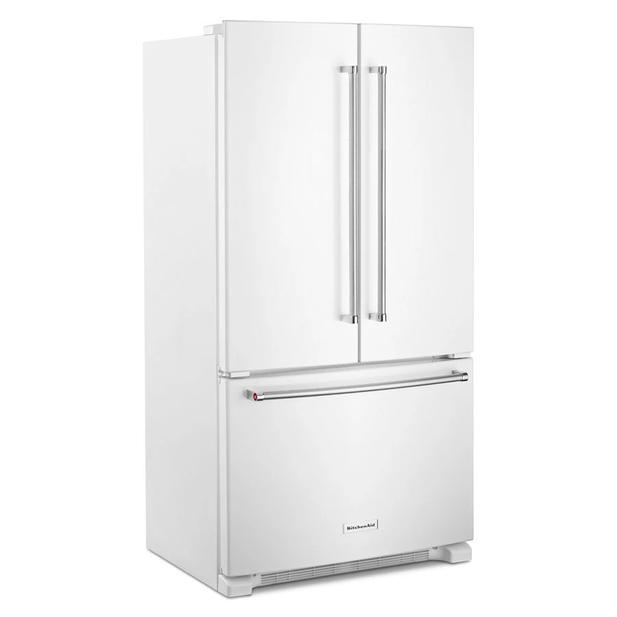 20 cu. ft. 36-Inch Width Counter-Depth French Door Refrigerator with Interior Dispense KRFC300EWH