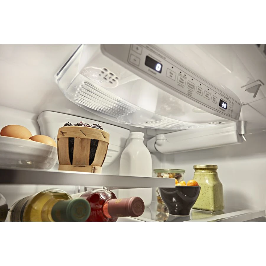 20 cu. ft. 36-Inch Width Counter-Depth French Door Refrigerator with Interior Dispense KRFC300EWH